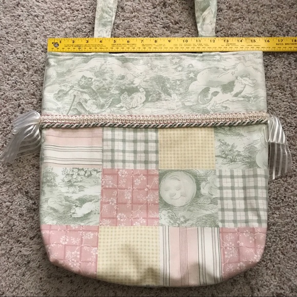 NWOT Handmade Hey Diddle Diddle Embellished Bag